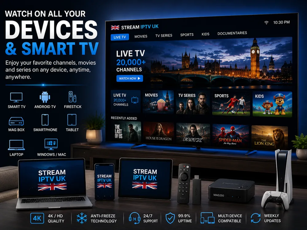 IPTV UK Smart TV IPTV UK streaming on Smart TV